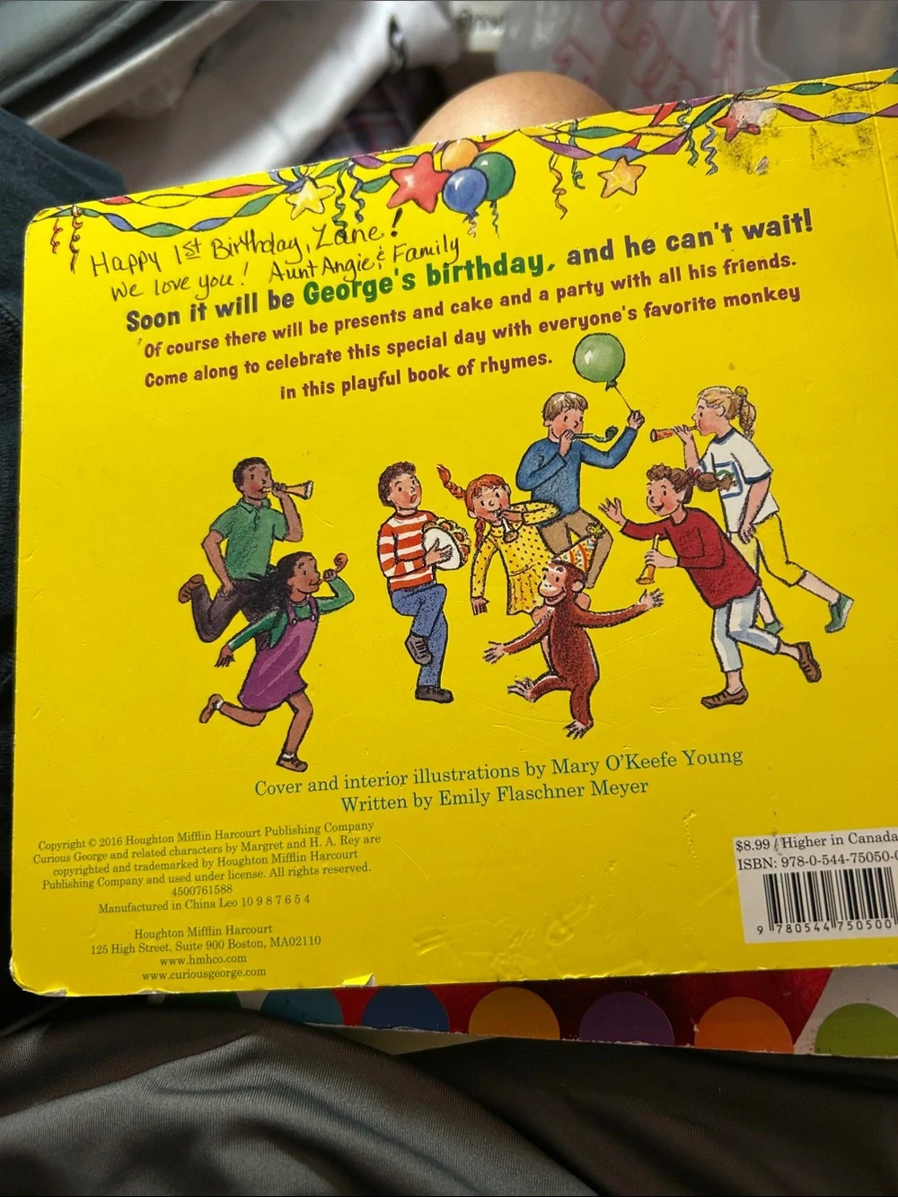 Happy Birthday Kids Board Book - Yellow